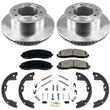 Rear Brake Disc Rotors Pads Set 13-19 for Ford F250 Superduty 4 Wheel Drive 5pc