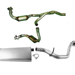 Exhaust System Left & Right Converters Muffler Tail Pipe for 08-12 Liberty 3.7L