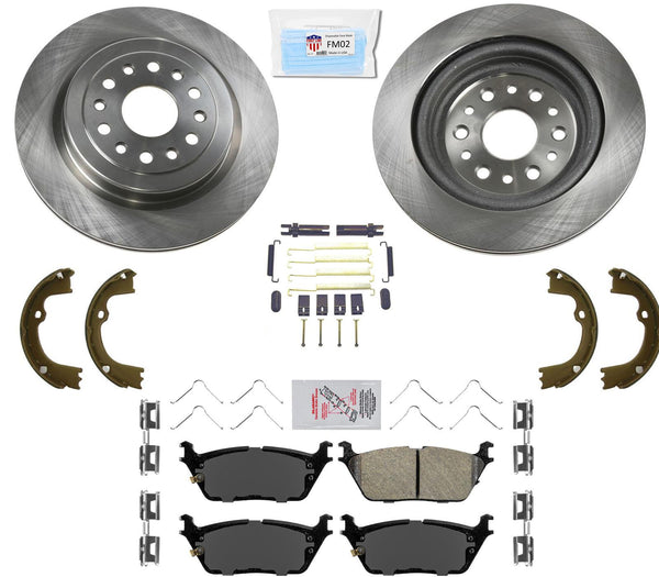 Pastillas de rotores de freno de disco con revestimiento trasero, herrajes para Ram 1500 2019-2021