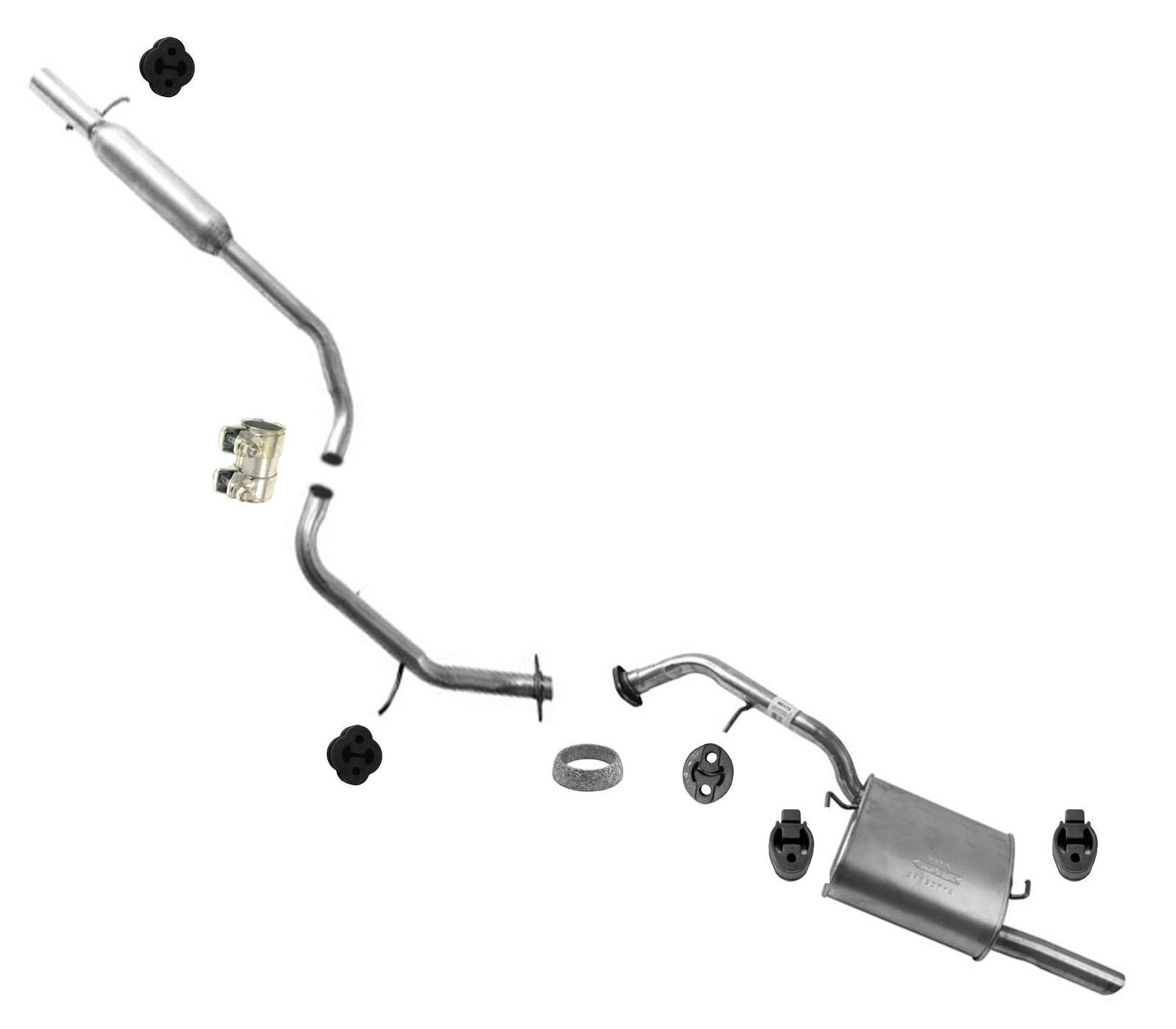 Silenciador de tubo de extensión de resonador compatible con transmisión automática Mazda 5 2006-2015