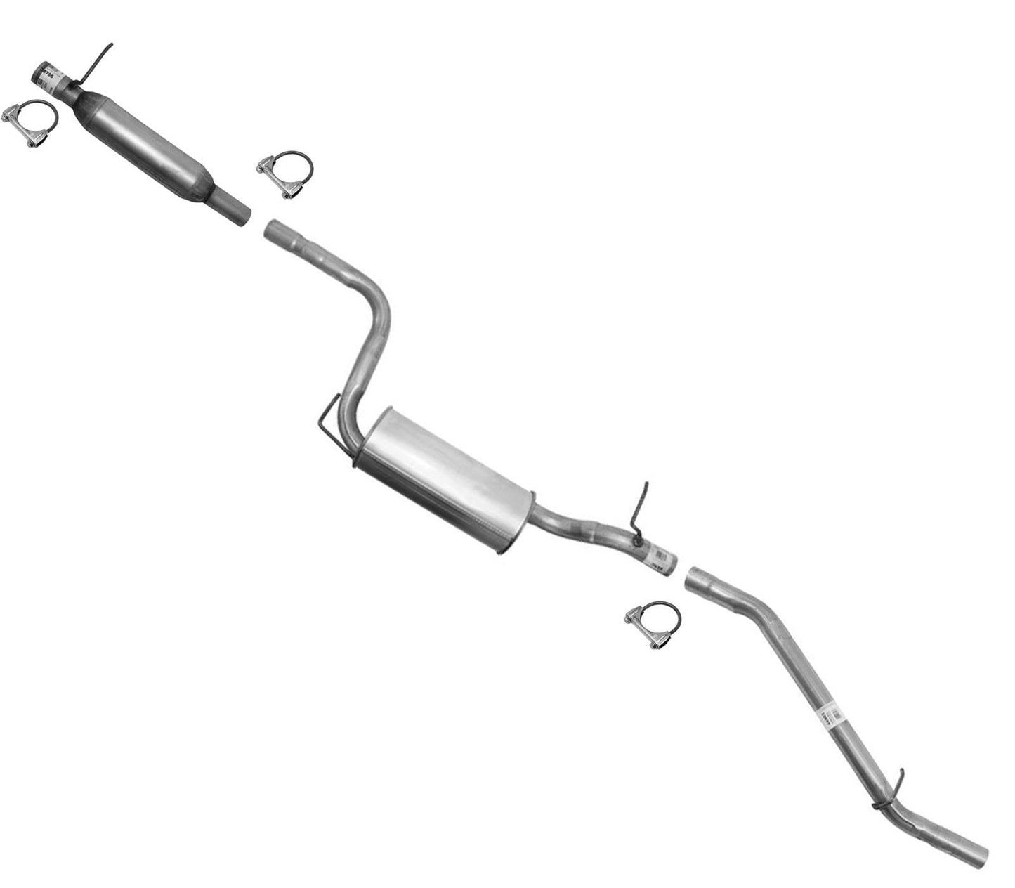 Resonator Extension Pipe Muffler Fits for 2004-2006 Mazda 3 2.0L 2.3L Engine