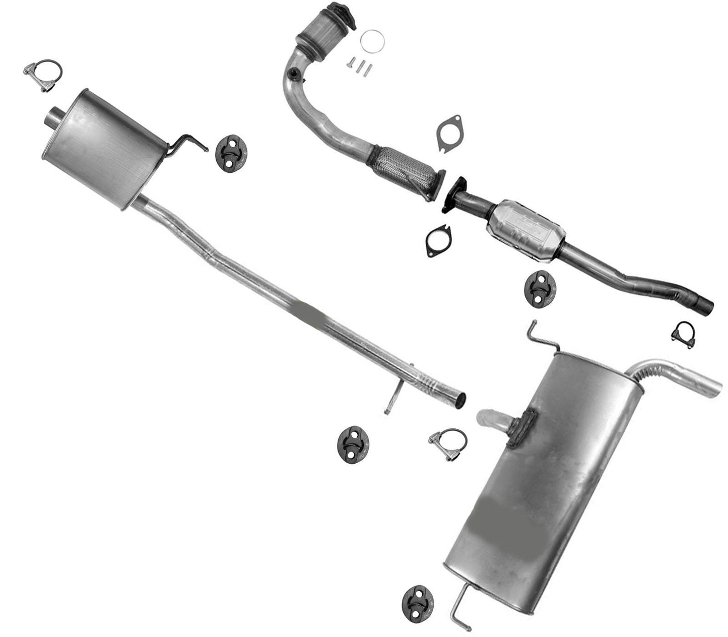 Silenciador de tubo de extensión de convertidores catalíticos para GM Captiva Sport 2012-2015