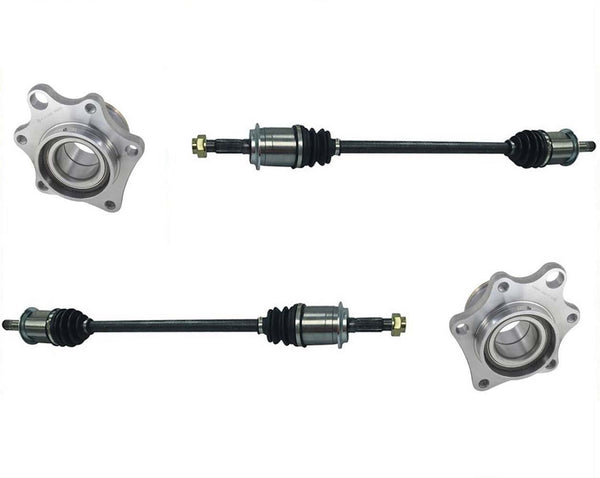 Rear Left & Right CV Axle Shafts & Wheel Bearing Assembly For Element LX 03-08