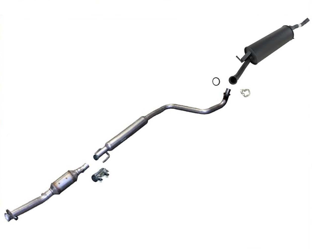 For Toyota Echo 00-05 Sedan Catalytic Converter With Rear Muffler Pipe Exhaust