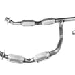 Fits 2007-2008 E150 E250 4.6L Engine Y Pipe Direct Fit Dual Catalytic Converter