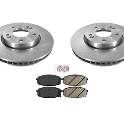 Front Brake Rotors & Ceramic Pads for Kia Forte 2.0L 10-13 & Forte5 12-13