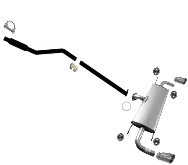 Silenciador de tubo de extensión de resonador compatible con Mazda CX5 de tracción delantera 2013-2016