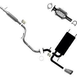 Rear Catalytic Converters Ext Pipe Muffler Fits for 2010-2013 Mazda 3 Sedan 2.0L
