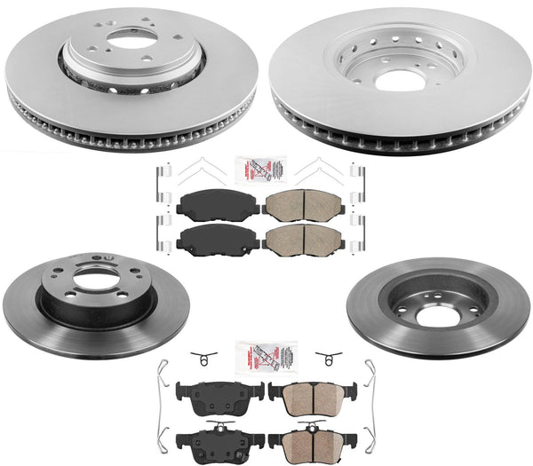 Coated Disc Brake Rotors Ceramic Brake Pads for Honda EX Civic 1.5L 2016-2019