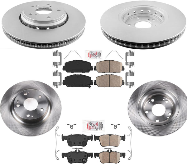 Coated Disc Brake Rotors Ceramic Brake Pads for Honda SI 1.5L Turbo Engine