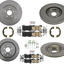 For 2009-13 Infiniti FX50 With Nismo 355MM 4 Piston Caliber Brake FR Rotors Pads