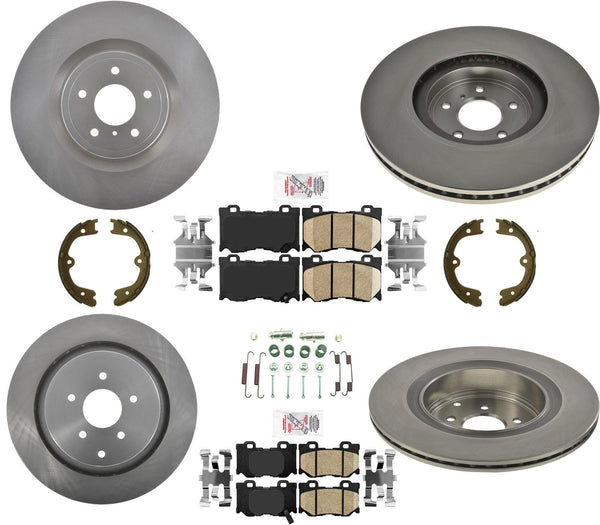 For 2009-13 Infiniti FX50 With Nismo 355MM 4 Piston Caliber Brake FR Rotors Pads