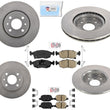 Front & Rear Brake Rotors Ceramic Brake Pads For 12-2017 Fiat 500 1.4L Non Turbo