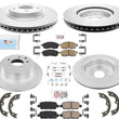 Coated Disc Brake Rotors Ceramic Brake Pads For 2007 2008 2009 2010 2011 2012 Nissan Altima