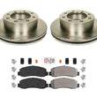 Front Fleet Pads & Balanced Rotors for 2011-2012 Ford F450 4x4 Crew Cab Pick Up