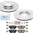 Rear Disc Brake Rotors Brake Pads Fits 18-19 Eclipse Cross W Electric Parking Bk
