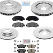 Pastillas de freno de rotores de freno de disco compatibles con freno de estacionamiento eléctrico Eclipse Cross 18-20W