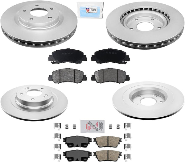 Pastillas de freno de rotores de freno de disco compatibles con freno de estacionamiento eléctrico Eclipse Cross 18-20W