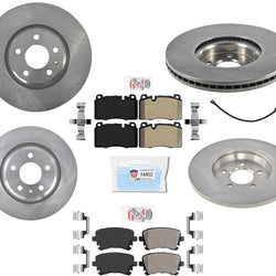 Front & Rear Brake Rotors Brake Pads Sensor for Audi Q5 2.0L Turbo 2013-2017