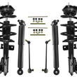 Front Coil Spring Struts Rear Shocks Sway Bar Links Fits For 09-12 GM Traverse