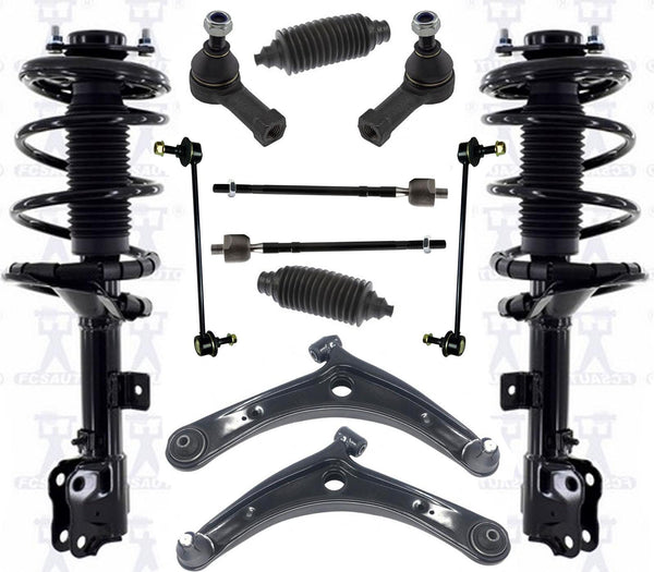 Conjunto de puntal de resorte helicoidal de brazos de control para Outlander 08-13 sin asiento de tercera fila