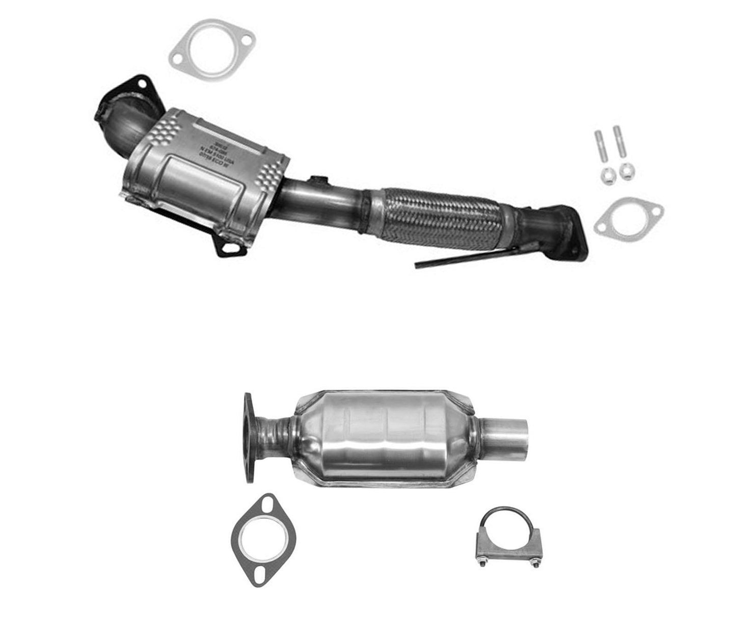 Front Upper & Lower Catalytic Converter Fits for 2015-2017 Ford Edge 2.0L Turbo