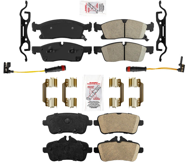 Ceramic Brake Pads & Sensors for Mercedes-Benz GL350 2013-2016 ML350 2012-2015