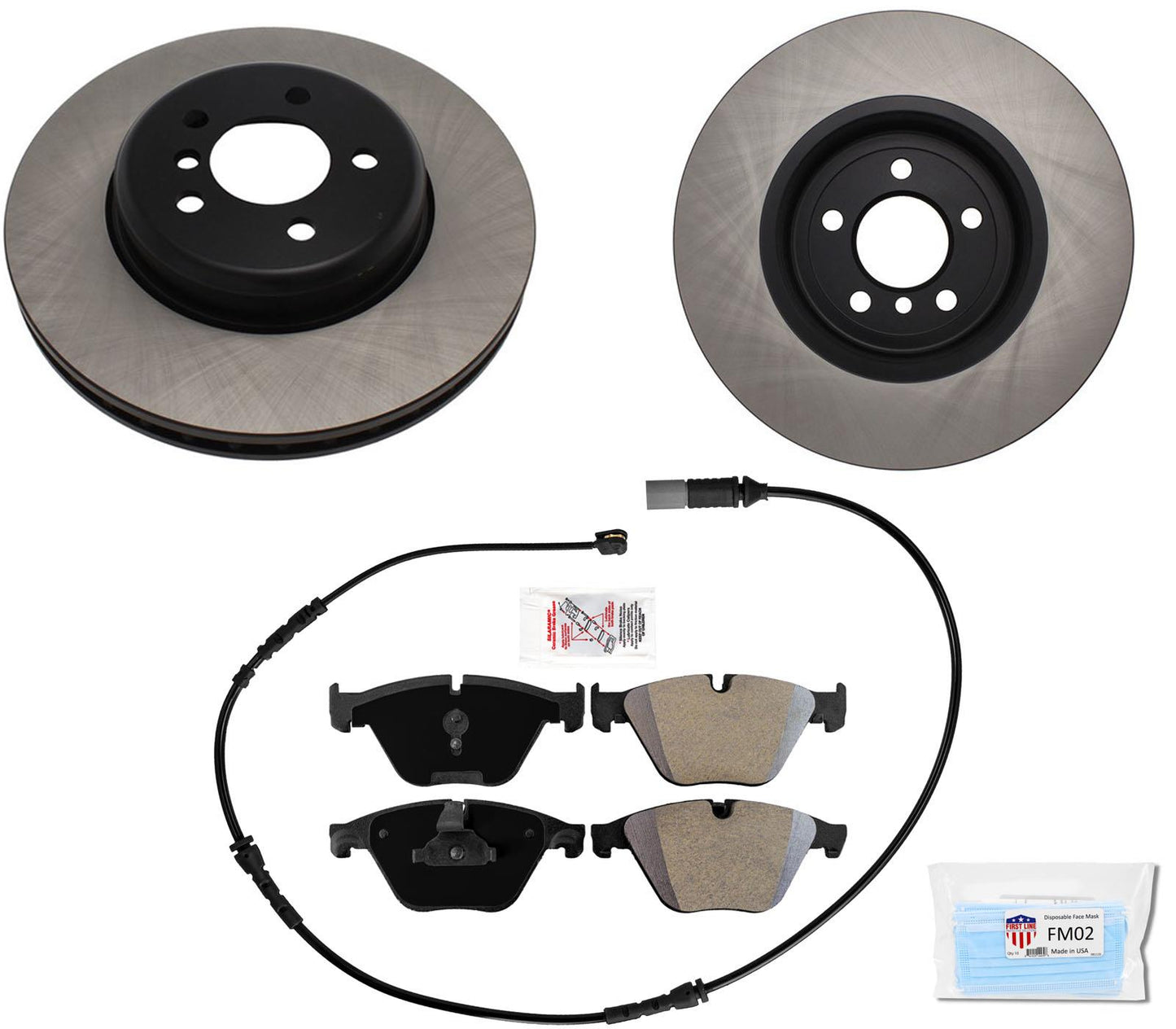 Herrajes para pastillas de rotores de freno delanteros de carbono para BMW 535i 2011-2016 REF 34116775277