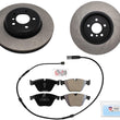 Front Carbon Brake Rotors Pads hardware for 2011-2016 BMW 535i REF 34116775277