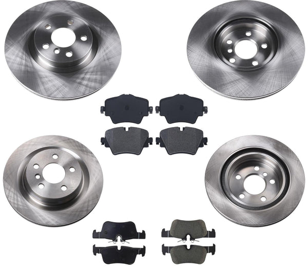 Rotores de freno de disco delantero y trasero, almohadillas metálicas OE para BMW X1 2016-2021 34116865713