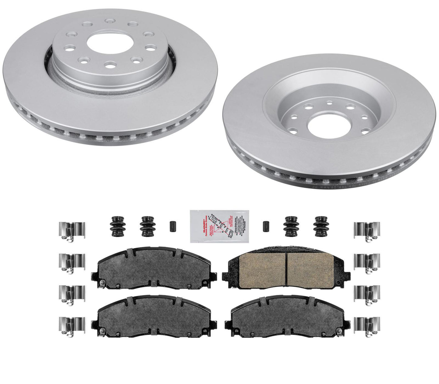 For 2018-2023 Jeep Wrangler Willy's 330MM Front Brake Rotors & Brake Pads