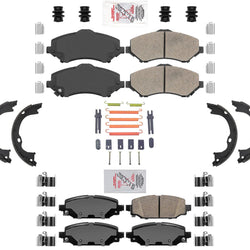 Fits For 2018-2021 Jeep Wrangler With 328MM Rear AmeriBrake Brake Pads