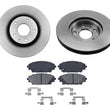 Rotores de freno de disco delantero AmeriBrake Pads Hardware para Mazda CX-30 2020-2022