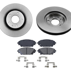 Rotores de freno de disco delantero AmeriBrake Pads Hardware para Mazda CX-30 2020-2022