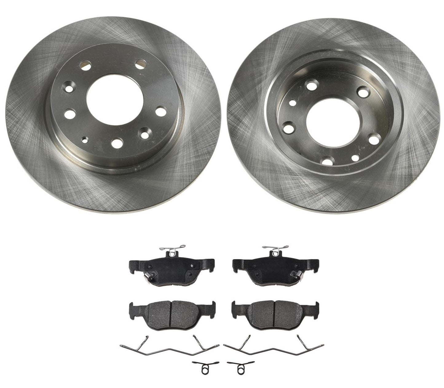 Rotores de freno de disco trasero AmeriBrake Pads Hardware para Mazda CX-30 2020-2022