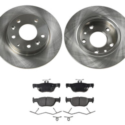 Rotores de freno de disco trasero AmeriBrake Pads Hardware para Mazda CX-30 2020-2022