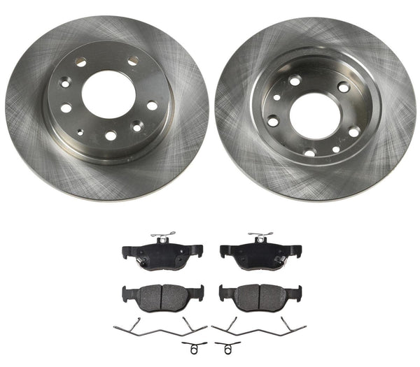 Rotores de freno de disco trasero AmeriBrake Pads Hardware para Mazda CX-30 2020-2022