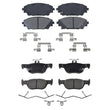 Front & Rear Ceramic Pads Hardware Fits Front Wheel Drive 2019-2022 Mazda 3