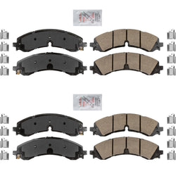 Front & Rear Fleet Duty Pads W/ Hardware For 2020 2023 2024 GMC Sierra 2500HD