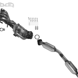 Front and Rear Manifold Catalytic Converter Fits for 2016-2019 Toyota Prius 1.8L