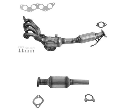 Convertidor catalítico múltiple para Ford Focus 2.0 12-2018 con emisiones PZEV, 2 piezas