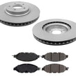 Front Brake Disc Rotors & Ceramic Pads Fits Infiniti 2014-2019 QX60 & Q50