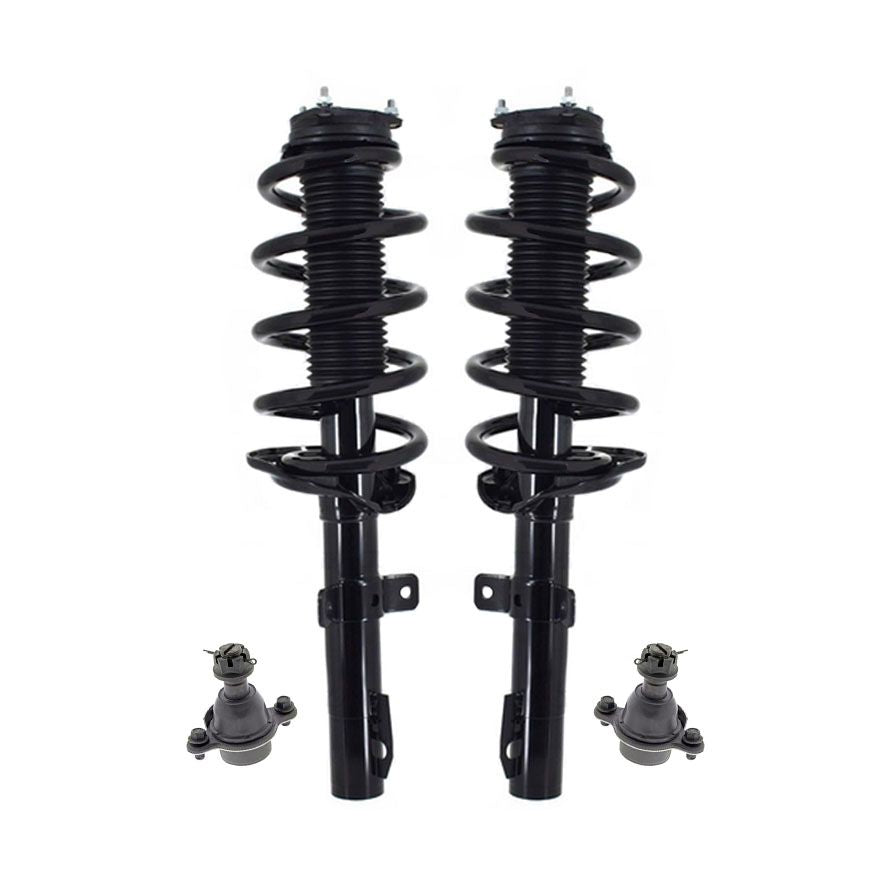 Front Complete Spring Struts & Lower Ball Joints for Ford Transit 150 2015-2020