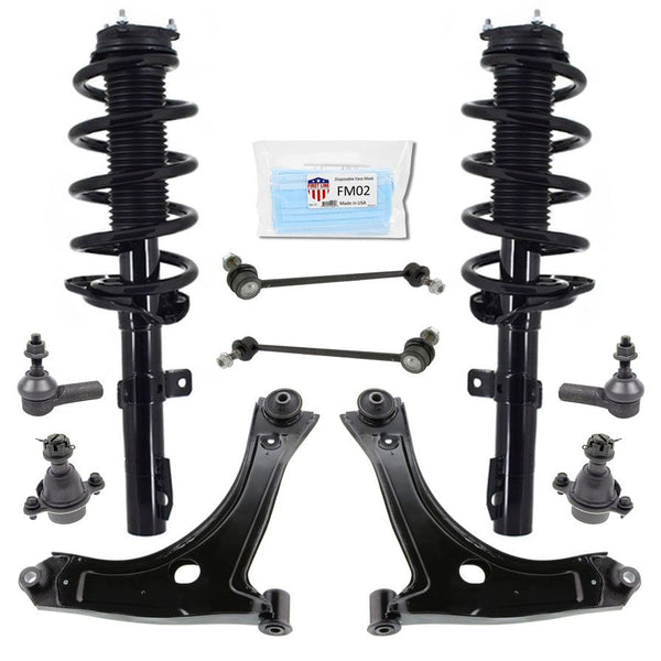 Brazo de control inferior delantero con rótula para Ford Transit 150 2015-2020, 10 piezas