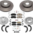Brake Rotors & Ceramic Pads Fits 17-18 for Nissan Rouge Sport Model 2.0L 8pc Kit