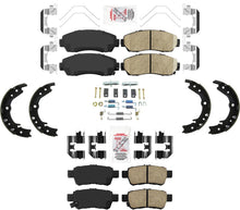 AmeriBrake Pastillas de freno de cerámica Hardware de estacionamiento para Honda Odyssey 2005-2010