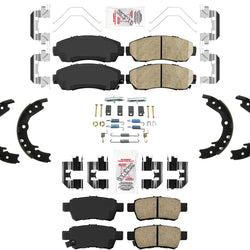 AmeriBrake Ceramic Brake Pads Hardware Parking Fits for 2005-2010 Honda Odyssey