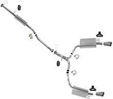 Complete Dual Muffler Exhaust Pipe System Fits for 13-17 Honda Accord 3.5L Sedan