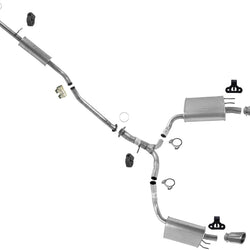 Complete Dual Muffler Exhaust Pipe System Fits for 13-17 Honda Accord 3.5L Sedan