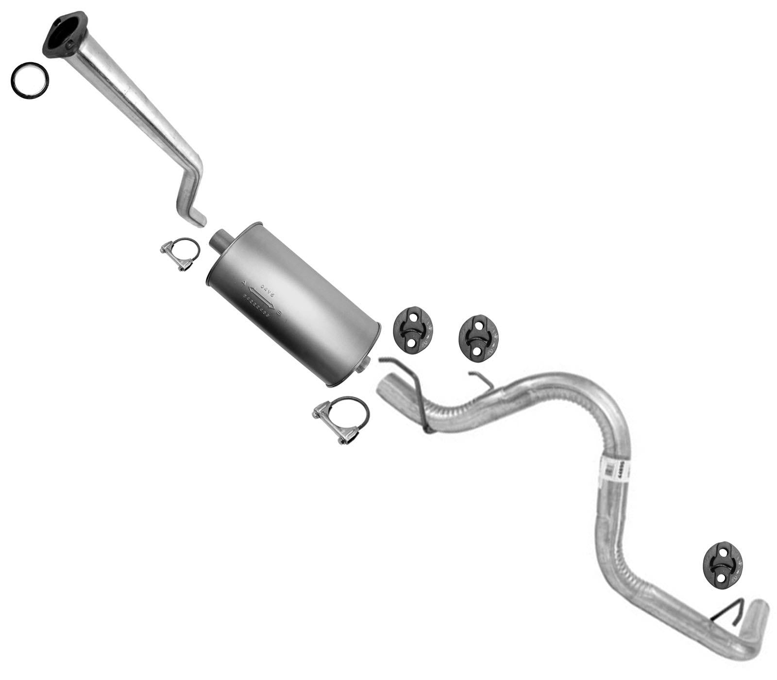 Exhaust Ext Pipe Muffler Tail Pipe Fits 16-20 Toyota Tacoma 3.5 140.6 Wheelbase